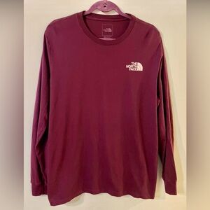 The North Face Women’s Burgundy Berry Long Sleeve Logo Tee Sz XL